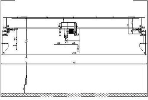 Single Girder Overhead Crane CCC Technical Drawing